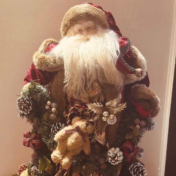 Collectible Father Christmas Display - 2 Feet High w/Mini-Lights - Picture 1 of 5